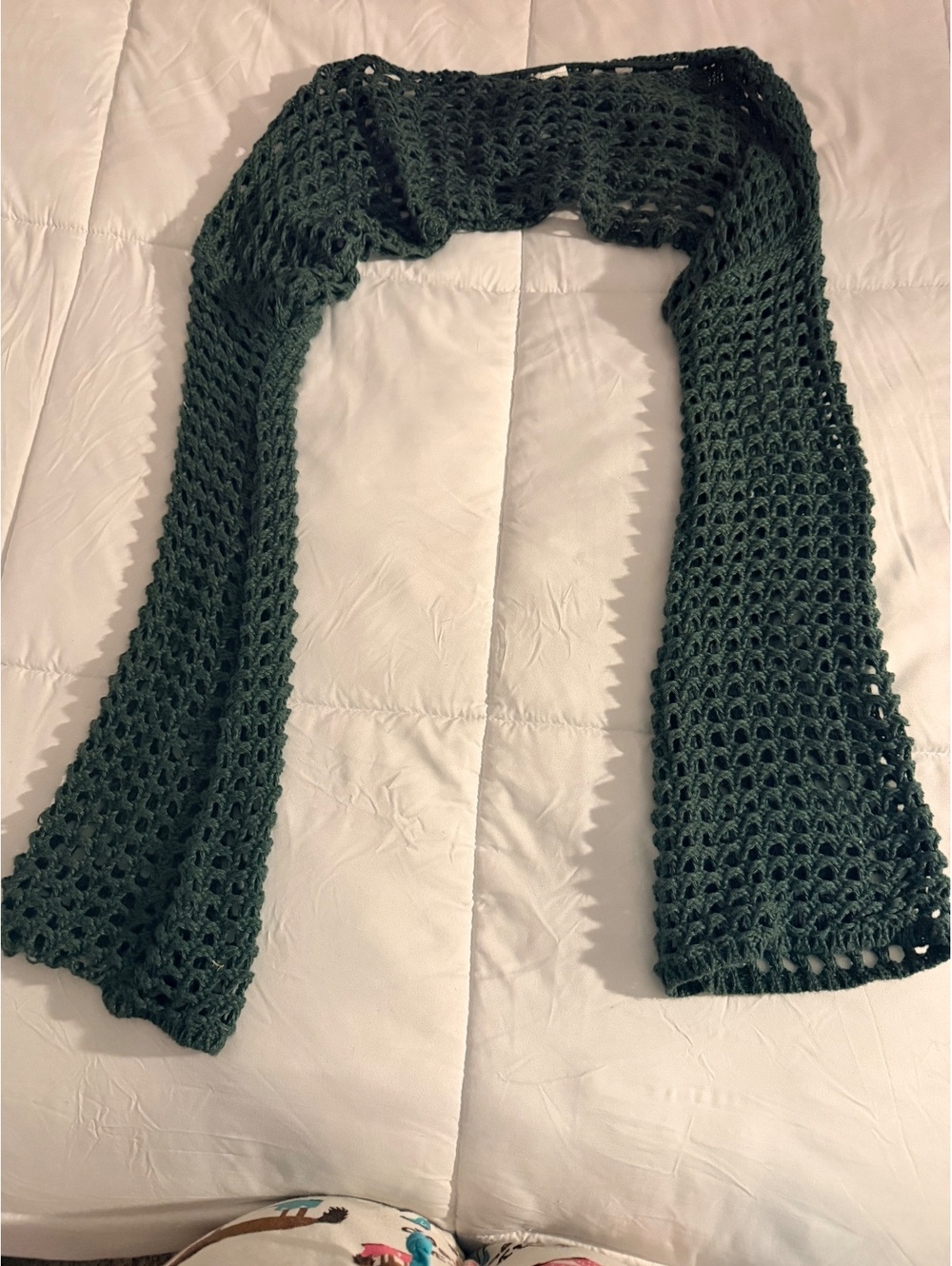 Unknown Brand Large Dark Green Crochet top